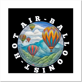 Hot Air Balloonist Now Aeronaut Hot Air Balloon Posters and Art